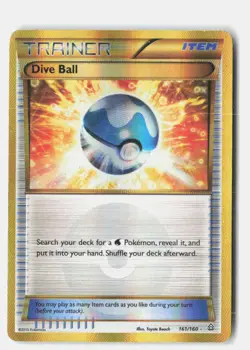 Dive Ball 161/160 Secret Rare Primal Clash Pokemon Moderately Played - Image 1