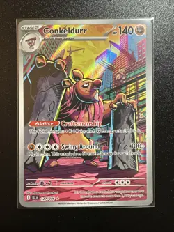 Conkeldurr 127/086 Holo Illustration Rare Black Bolt Pokemon Near Mint - Image 1