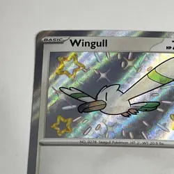 Wingull - Paldean Fates - Shiny Holo Rare - NM 203/091 - Pokemon TCG - Image 2