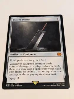 Buster Sword Mythic Regular: Final Fantasy MTG (NM) - Image 1