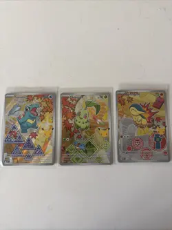 Pokemon First Partner Illustration Collection Series 2 Gen 2 Set Johto NM A - Image 1