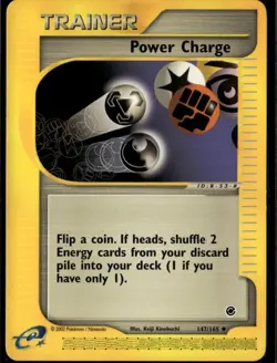 Power Charge Uncommon Expedition 147/165 Item Normal Pokemon Card - Image 1