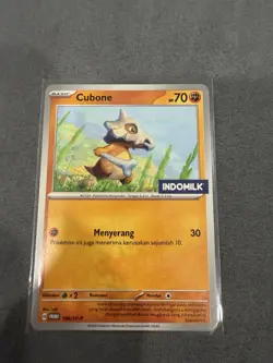 The Pokemon Company Cubone 198/SV-P Promo Indonesian Pokemon TCG Card 70 HP - Image 1