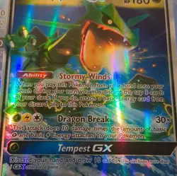 Pokemon TCG Rayquaza GX 109/168 SM-Celestial Storm Holo Ultra Rare 180HP 2018 - Image 3