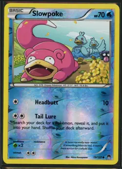 Slowpoke 19/122 Common BREAKpoint Pokemon Reverse Holo Near Mint - Image 1