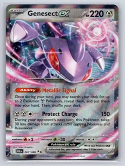 Genesect ex 067/086 Holo Double Rare Black Bolt Pokemon Near Mint - Image 1