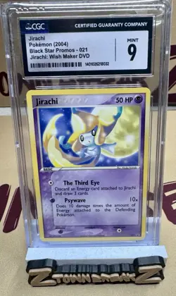 Pokemon 2004 BLACK STAR PROMOS JIRACHI CGC 9 - Image 1