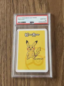 2019 POKEMON JAPANESE OLD MAID PIKACHU PSA 10 GEM MT - Image 1