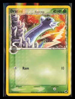 Dratini 46/101 Common Dragon Frontiers Pokemon Damaged Slight Bend - Image 1