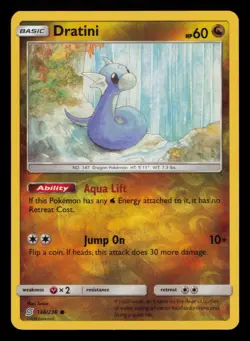 Dratini 148/236 Common Unified Minds Pokemon Reverse Holo Near Mint - Image 1