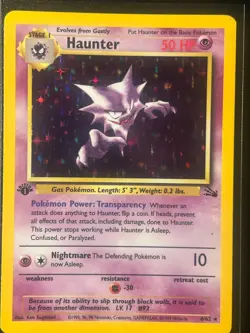 Pokemon Haunter 1st Edition Holo Fossil 6/62 Rare Wizards of the Coast 1999 NM - Image 1