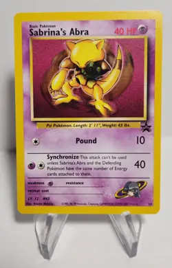 Pokemon TCG | Sabrina's Abra | Black Star Promo #19 - Near Mint - Image 4