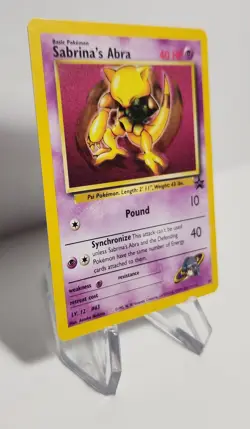 Pokemon TCG | Sabrina's Abra | Black Star Promo #19 - Near Mint - Image 5
