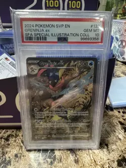 PSA 10 GEM MT 💎 - Greninja ex 132 - Pokemon SVP SFA Special Illustration Promo - Image 1