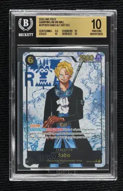 2025 One Piece Card Game: Carrying on His Will OP13 English BGS 10 PRISTINE - Image 1
