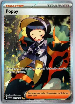 Poppy 227/197 HOLO Special Illustration Rare Obsidian Flames Pokemon NM - Image 1