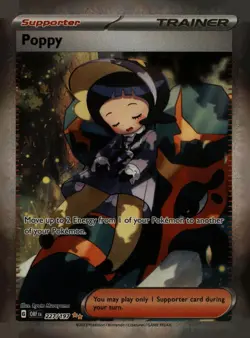 Poppy 227/197 Special Illustration Rare Obsidian Flames Pokemon Holo Near Mint - Image 1