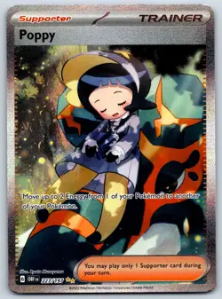 Poppy (SIR) Obsidian Flames 227/197 Special Illustration Rare Pokemon Card NM - Image 1