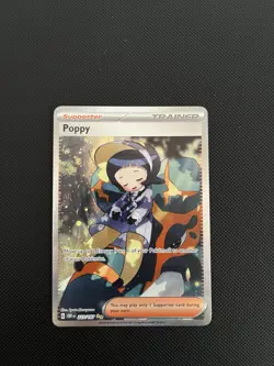 Pokemon TCG Poppy Trainer Obsidian Flames Special Illustration Rare Card 227/197 - Image 1