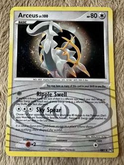 2009 Pokemon TCG Platinum Arceus Lv.100 Holo Rare AR5 LP - Image 1