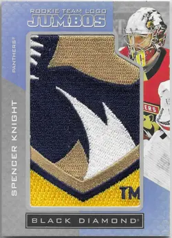 2021/22 UD Black Diamond "Rookie Team Logo Jumbos" Spencer Knight Patch RC - Image 1