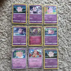 Pokemon CLEFAIRY Lot of 9 Awesome Cards Most In Good Condition!! - Image 1