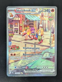 Pokemon Skelokrok ex SAR Deutsch 258/193 Entwicklungen in Paldea Near Mint - Image 1