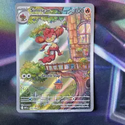 Simisear 100/086 Illustration Rare Holo - SV: White Flare - Pokemon TCG - NM - Image 1