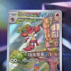 Simisear 100/086 Illustration Rare Holo - SV: White Flare - Pokemon TCG - NM - Image 2