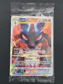 Pokemon TCG Lucario VSTAR SWSH291 Sealed Black Star Promo Crown Zenith 1 - Image 1