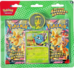 Pokemon TCG Mega Evolution Ascended Heroes Erika's Tangela 2 Pack Blister NEW - Image 1