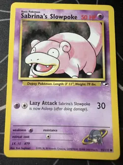 Sabrina's Slowpoke 95/132 Common Gym Heroes Pokemon Unlimited LP - Image 1