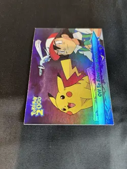 2000 Topps Pokemon The Movie 2000 Off To Save The World- Rainbow Foil #48 -NM/LP - Image 3
