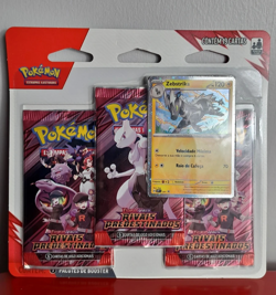Pokemon TCG — Destined Rivals: 3 Pack Blister w/ ZEBSTRIKA Promo [PORTUGUESE] - Image 2