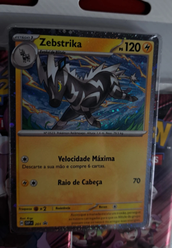 Pokemon TCG — Destined Rivals: 3 Pack Blister w/ ZEBSTRIKA Promo [PORTUGUESE] - Image 3