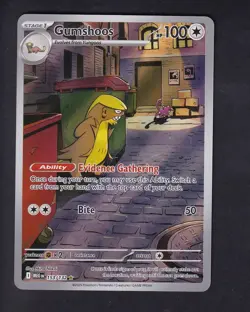 Gumshoos 153/132 Illustration Rare Mega Evolution Pokemon Near Mint - Image 1