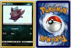 Zorua SV25/SV94 Shiny Rare Hidden Fates Shiny Vault Pokemon NM - Image 3