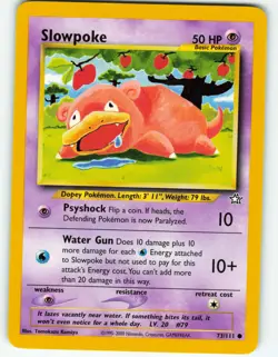 Slowpoke - 73/111 Neo Genesis - Pokemon TCG - 2000 - Image 1