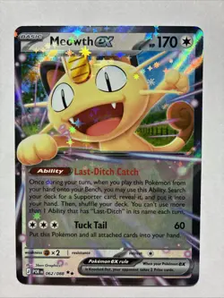 Meowth ex 062/088 perfect Order Evolved Holo Double Rare English - Image 1