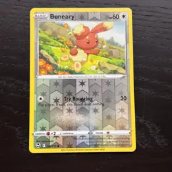 Buneary 144/195 Pokemon Silver Tempest Sword & Shield Reverse Holo Common NM - Image 1