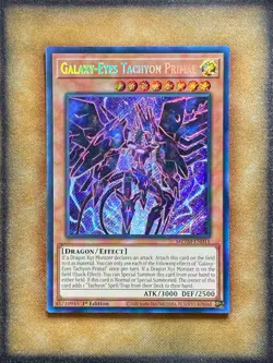 Yugioh Galaxy-Eyes Tachyon Primal MZTM-EN011 Secret Rare 1st Ed NM - Image 1