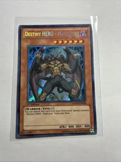 YuGiOh Destiny HERO - Malicious Secret Rare 1st Edition RYMP-EN034 - Image 1