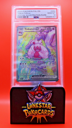 2023 POKEMON PALDEA EVOLVED SPECIAL ILLUSTRATION RARE TINKATON EX PSA 10 #262 - Image 1