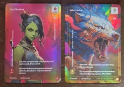 Wonders of the First Nyx Fleetfoot/Sabre Relex Formless Foil Alt Art Call Stones - Image 1
