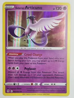 Galarian Articuno 063/203 - Evolving Skies - Holo Pokemon Card - Near Mint (NM) - Image 1