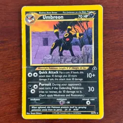 Umbreon 32/75 Non Holo Rare Neo Discovery Pokemon Card DMG - Image 1