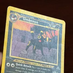 Umbreon 32/75 Non Holo Rare Neo Discovery Pokemon Card DMG - Image 4