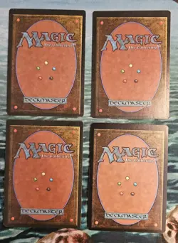 MTG 4x Misprint Miscut Vintage Cards. Llanowar Elves, Drudge Skeletons, + More - Image 2