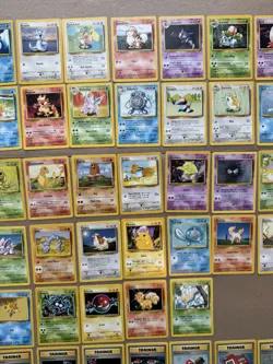 Complete Pokemon BASE Set Unlimited 70-Card Uncommon/Common Non-Holo Lot LP-NM - Image 3