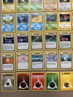 Complete Pokemon BASE Set Unlimited 70-Card Uncommon/Common Non-Holo Lot LP-NM - Image 5